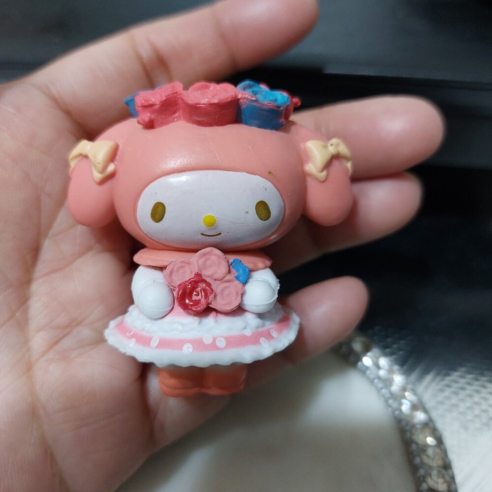 Cute My Melody Toy Figurine In a Pretty Dress